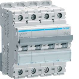 Interruptor automático de 4 polos NDN disyuntor magnetotérmico 2A curva D 10kA