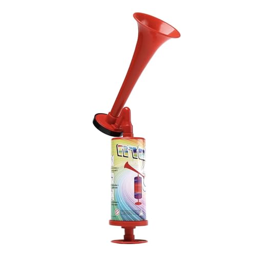 FiveMileBro Stadionhorn Luftdruck-Fanfare Air Horn Luftdruck-Fanfare Air Horn Extrem Laut Gashupe Lufthorn Handball Manuelle Stadion-Trompete Fussball Fanfare Druckluft Horn (A)