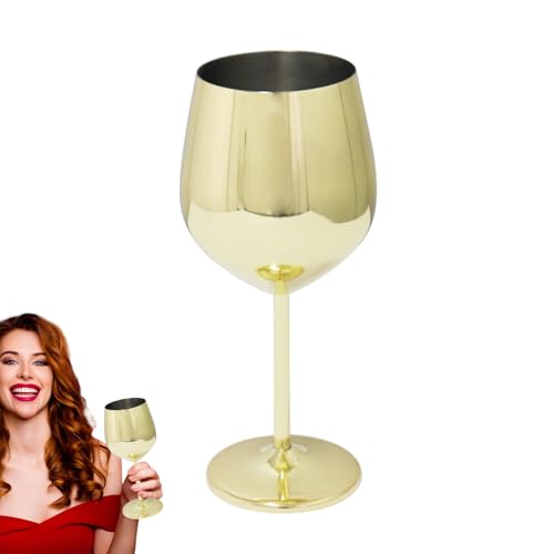Verres à vin à pied en acier inoxydable grand format hôtel - 2