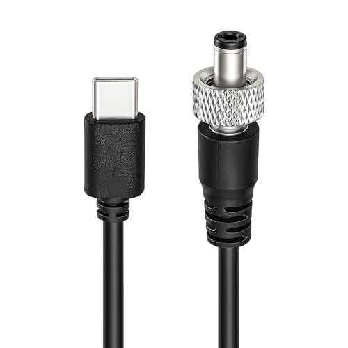Cable tipo C a CC 12V 3A PD de 30cm adaptador de corriente para tiras LED y módems