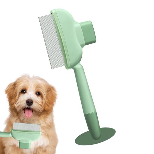 Peine Antipulgas Para Perros Pequeños - Peine De Acero Inoxidable Para Cuidado Felino - Eliminador De Manchas Portátil De Uso Diario En Casa Y Viaje Para Cachorros Y Gatitos