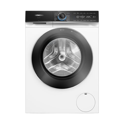 Siemens iQ700, WG44B2AW0, Smarte Waschmaschine 9 kg, Frontlader, 1400 UpM, speedPack XL, Antiflecken-System, i-Dos mit Waschmittel-Scan, smartFinish, Mini Load für Einzelteile, schonende Wäschepflege