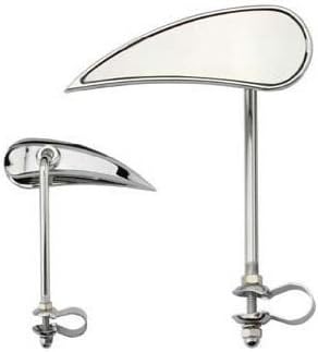 Lowrider Blade Mirror Left Chrome. Bike Mirror, Bicycle Mirror, Beach Cruiser, Chopper, Limo, Stretch Bike, BMX, Track, Fixie, Mountain Bikes