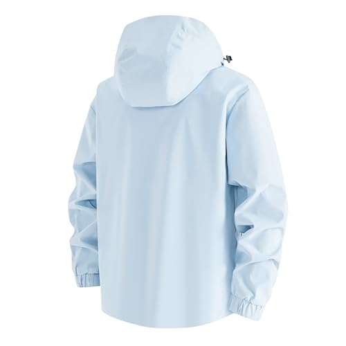 Chaqueta impermeable mujer ligera cortavientos oversize transpirable cremallera 7