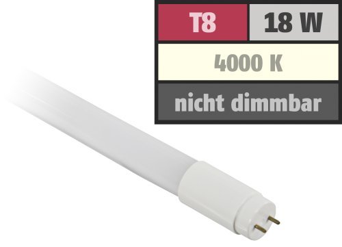 Preisvergleich Produktbild LED-Röhre. T8. 18W. 1.700 lm. 270°. 120cm. neutralweiß