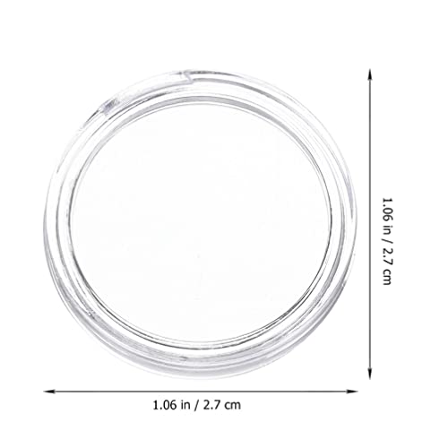100 cápsulas transparentes para monedas 25mm pack miniatura 7