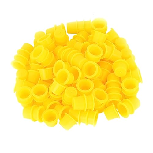 Didiseaon Ink Cup Tattoos Pigment Cups 100pcs Ink Caps for Artists Easy Use Clean