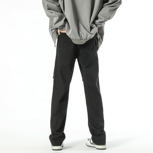 Jeans Pants Trouser Denim Spring and Autumn Workwear Washed Worn High Street Classic Loose Functional2