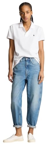 Image of POLO RALPH LAUREN Women's Classic Fit Mesh Polo Shirt, White, Small