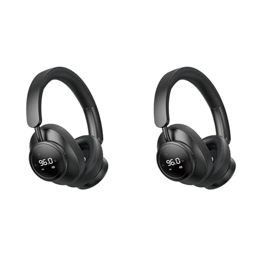 Rastapulz 2X Kabelloses Headset, Kopfhörer mit Mikrofon, Faltbar, Over-Ear, Bluetooth 5.3, Unterstützt TF-Karte, FM-Radio, Schwarz