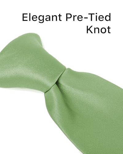 Image of boxed-gifts Clip on Ties for Men - Premium Black Solid Color Clip on Tie
