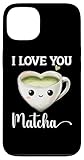 tazza matcha kawaii heart i love you matcha latte matcha custodia per iphone 13
