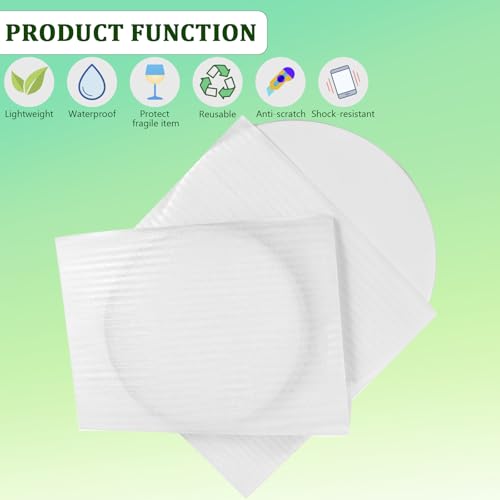 ALISWAT Pacote de 200 bolsas de espuma de 6 x 8 polegadas, bolsa de espuma almofadada para proteger