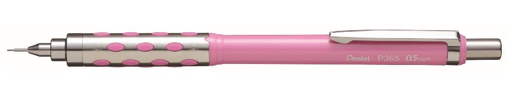 Pentel P365 12 ołówków automatycznych, wielokrotnego napełniania, 0,5 mm, różowe