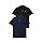 Polo Club Pack de Dos Polos de Manga Corta Negro y Azul Marino con Logo Bordado de Hombre - 100% algodón