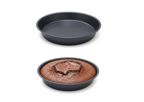 Non-Stick Round Cake Pan 22cm with Lock | Baking Pan | Leakproof Oven Bakeware for Cakes Cheesecakes & Desserts