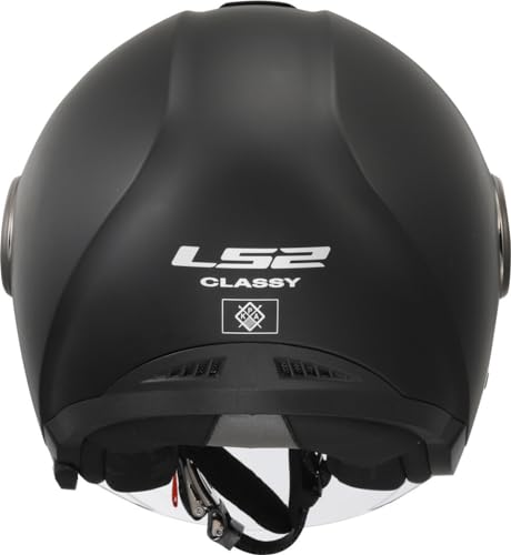 Casque moto jet LS2 noir mat Classy léger - 4
