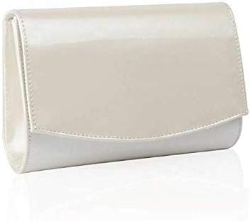 bone colour clutch bag