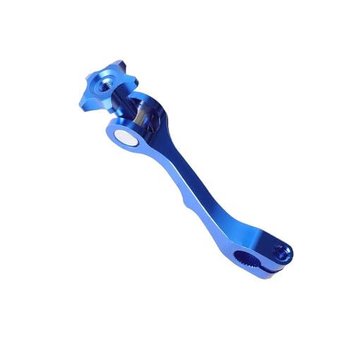 Levier de frein arrière en aluminium CNC premium pour scooter et moto bleue