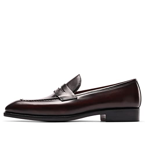 Men's Loafers & Slip-ons Leather Comfort Casual Square Toe Penny Loafers for Men2