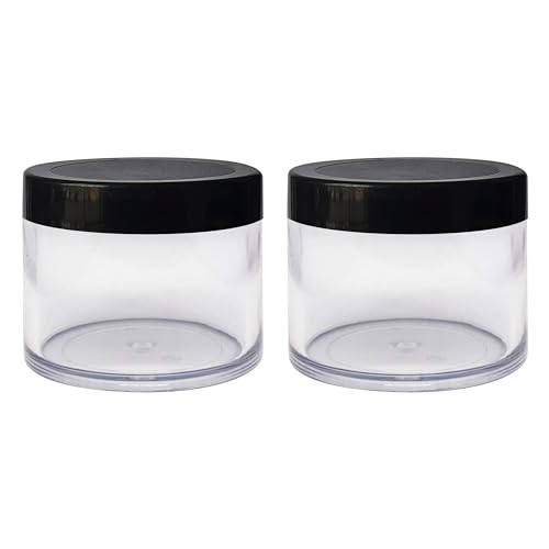 Image of Zenvista Cosmetics Shan Jars, with Matte Finish Black Lids, for Cream, Lotion, Shampoo, Spices, Herbs, medication, DIY Skin Care - 50 gm [Pack of 5]