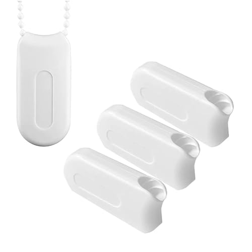 Niaciswe Outil de chaîne de Perles pour Stores enrouleurs 4 pcs Blanc 3,7 cm x 8 cm, Accessoire Durable pour Stores enrouleurs en Corde pièces de Rechange pour Un Levage en Douceur et Un Look soigné
