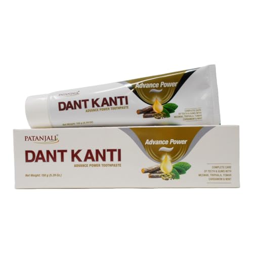 Patanjali Dant Kanti Advance Power Toothpaste 150g (5.29oz) - US Shipment, Premium Dental Care for Healthy Smiles and Fresh Breath