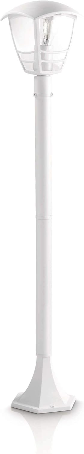 Philips Lighting Creek, Palo per Esterno, 99.5 cm, Attacco E27, Alluminio, Bianco