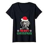 Photo Gallery donna weimaraner christmas funny gift for dog lover owner maglietta con collo a v Photo Gallery donna weimaraner christmas funny gift for dog lover owner maglietta con collo a v