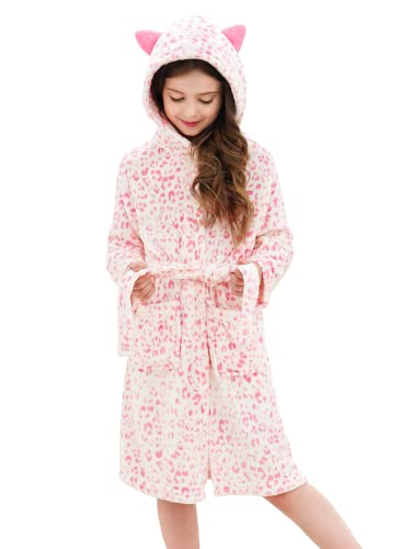 Doctor Unicorn Soft Hooded Rainbow Bathrobe Sleepwear For Girls  cover