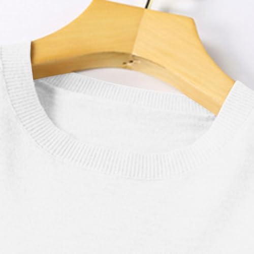 OIOLOYJM Fall Cashmere Sweaters for Women 2025 Crewneck Long Sleeve Tops Knitted Pullovers Lightweight Merino Wool Sweater