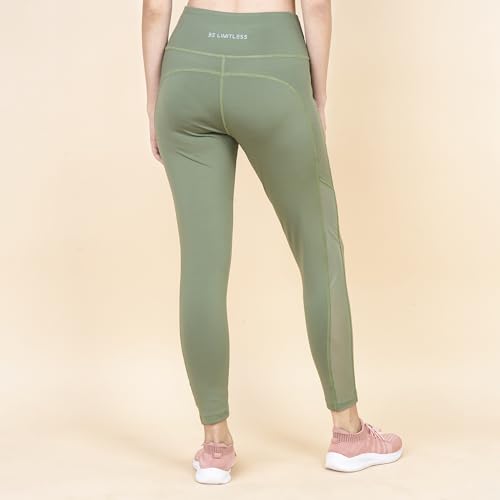 Image of 3rd Planet Women's High Waist Activewear Leggings | 4-Way Stretch, Sweat-Wicking, Non-See-Through Gym & Yoga Tights with Side Pockets | Comfortable Slim Fit Pants for Workout, Running & Fitness