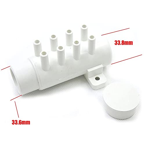 1pc baignoire plomber 8 trous Pvc Manifold d'air 1 "X 8mm Distributeur d'air for baignoire et spa à bain à remous 30-168