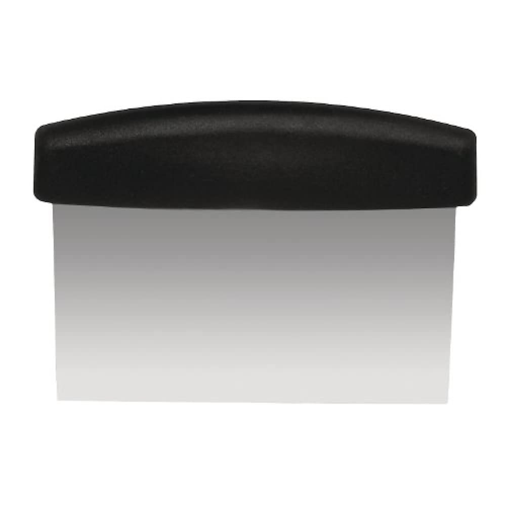 Vogue Scottish Dough Scraper 102mm - Multi-Purpose Stainless Steel Scraper, Chopper with Contoured Grip E406