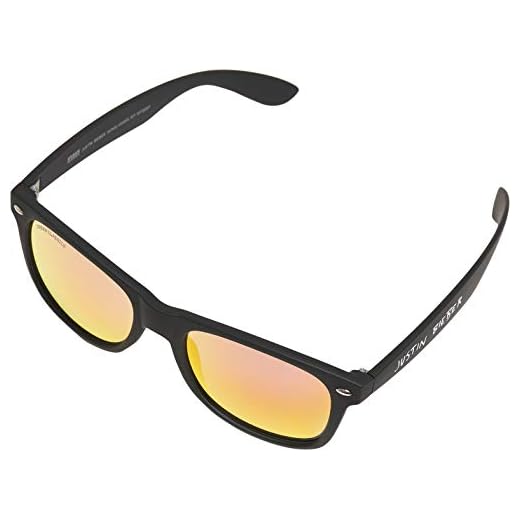 Mister Tee Unisex adulto Justin Bieber Sunglasses Gafas, negro/rojo, one size