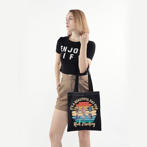 Bolso tote para caza de rocas, regalo para amantes de las rocas, geólogos y coleccionistas miniatura 2