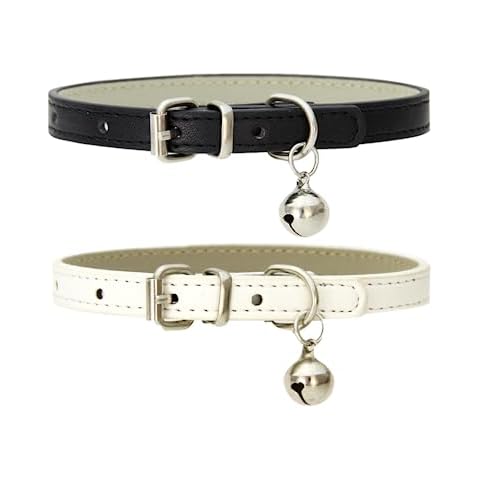 Collier en Cuir LJFEA pour Chat Cover