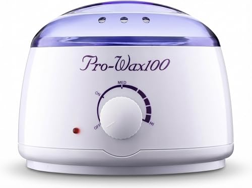 Pro Wax100 Electric Wax Heater for Hair Removal Wax Warmer for Hard Wax Beans Strip & Paraffin Wax Adjustable Temperature Dial Salon & Home Use