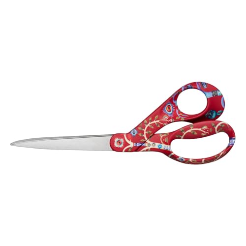 Fiskars X Iittala scissors with Taika design, right-handed, length 21 cm, stainless steel blades, Taika red , 1071491