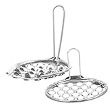 PEPLAYTAL 2 pezzi Raschietto per Gelatina in Acciaio Resistente Strumenti Riutilizzabili per Raschiare e Tagliare Jelly e Pasta Fredda Impugnatura Ergonomica per Cucina Domestica e immagine