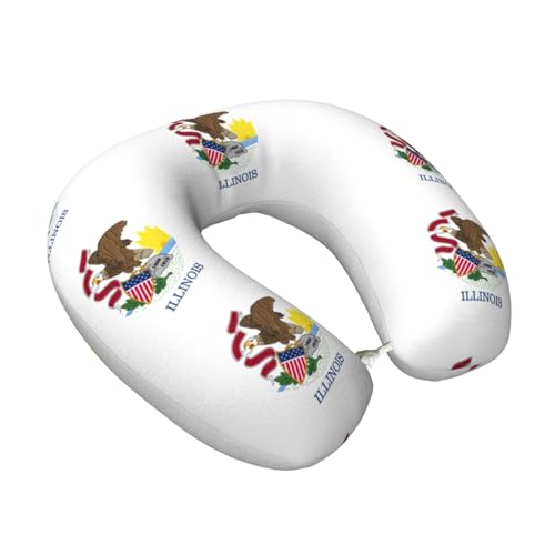 Almohada de viaje de poliéster con soporte para cuello miniatura 2