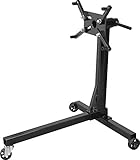 Torin AT23401B Engine Stand,3/8 Ton (750 LBs) Capacity,Steel Rotating Engine Motor Stand with 360 Degree Adjustable Head,3-Caster,4 Adjustable Arms, for Vehicle Maintenance, Auto Repair,Black