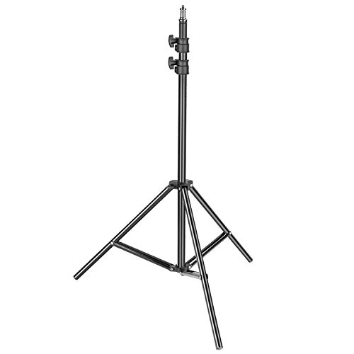 EYUVAA Heavy Duty Light Stand 9 feet Adjustable Photographic Sturdy Tripod Stand for Lights, Reflectors, Softboxes, Umbrellas with 5 kilograms Load Capacity (Black)