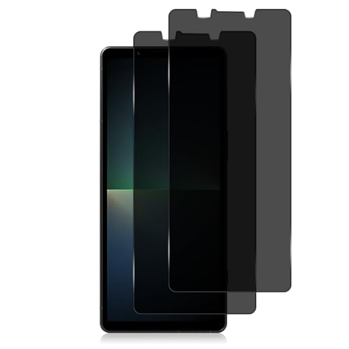 #VerdientProvisionen<br>Privacy Schutzfolie Kompatible mit Sony Xperia 5 V 5G Panzer Schutz Glas Anti Spy Folie Bruchsicher Anti Kratzer 2 Stück 9H Härte Anti Spähen Sichtschutzfolie für Sony Xperia 5 V 5G