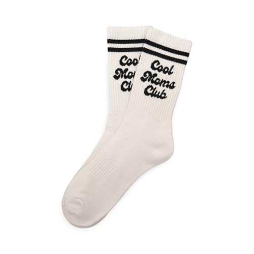 Cool Moms Club Socks – Funny Crew Socks for Women, Gifts for Mom, Birthday or Mother’s Day Present, New Mom Gift Idea, Mom Life Apparel, Cute and Comfy