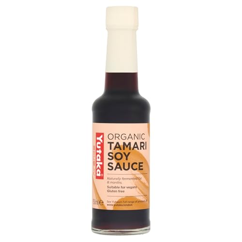 Yutaka Organic Tamari Soy Sauce 150ml | Naturally Brewed Japanese Soy Sauce | Premium Gluten-Free & Vegan Seasoning | Rich Umami Flavor for Sushi Stir-Fries Marinades & Dressings