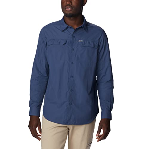Columbia Men s Silver Ridge 2.0 Long Sleeve Shirt, Dark Mountain, 6X Big