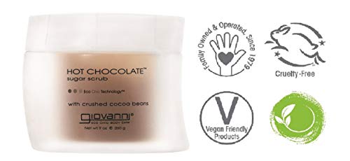 image for GIOVANNI Hot Chocolate Sugar Body Scrub, 9 oz. Warming Gentle Exfolian