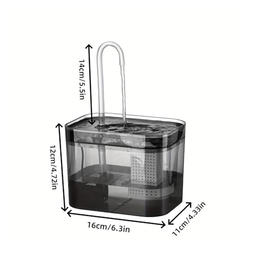 Fuente de Agua Automática para Gatos USB 1.5L Roja miniatura 6
