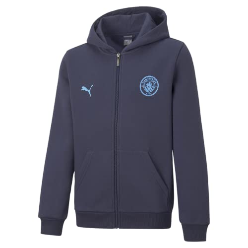 PUMA Manchester City Essentials Kids Full Zip Hooded Sweat
